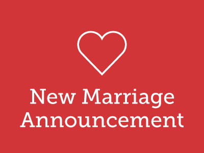 New Marriage Announcement