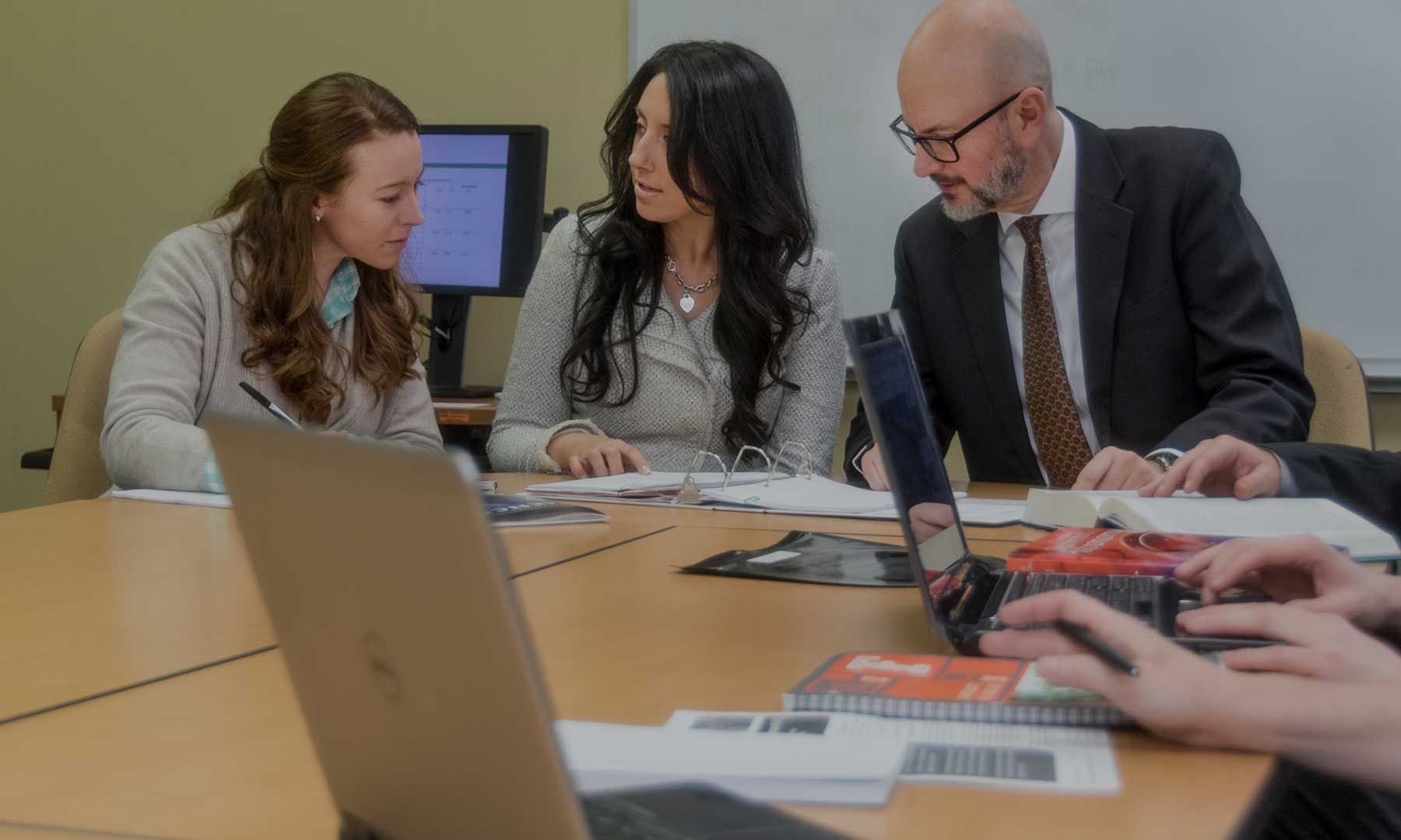 Professor and Students
