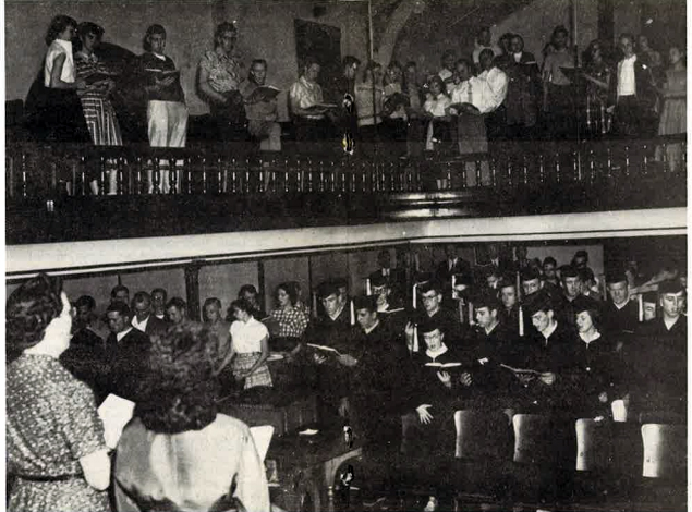 Worship Service in Ritz 1953.jpg