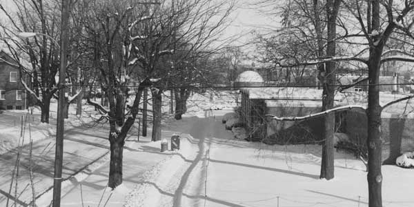 Cory street before the street was closed