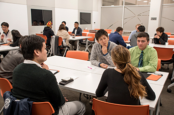 Japanese language learners working with Japanese speakers.