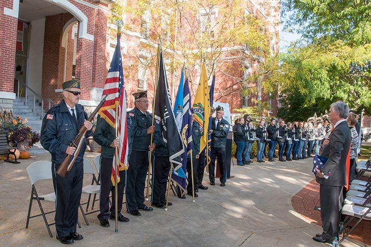 Dedication Ceremony Infront of Old Main