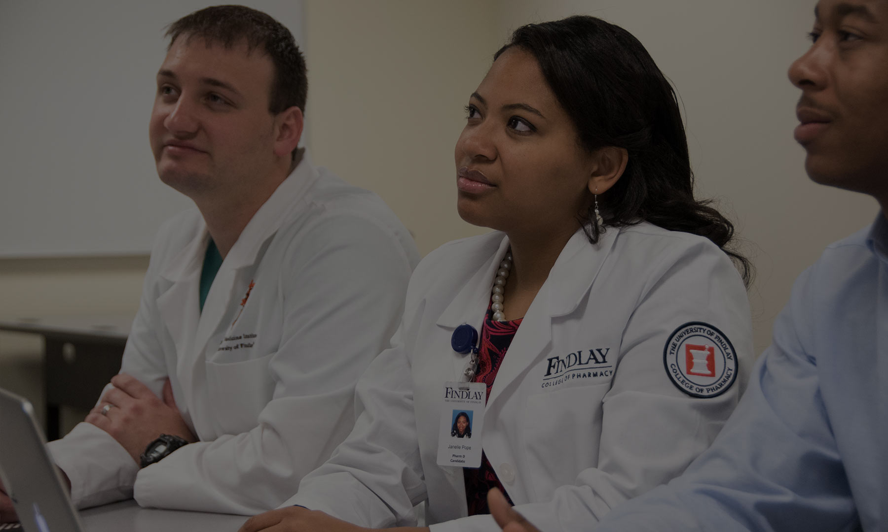 Master of Health Informatics in class on campus at the University of Findlay.