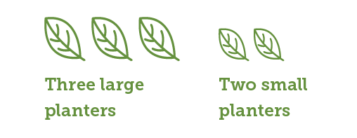 three planter