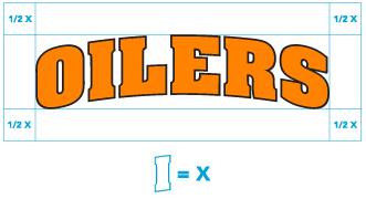 Arched Oilers Clear Space