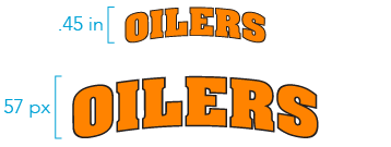 Arched Oilers Minimum Size
