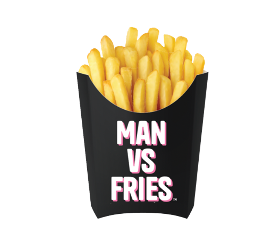 Man vs Fries Logo