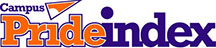 Campus Pride Index logo in orange and purple
