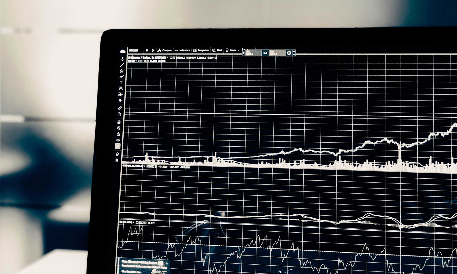 Black and White Data Graph