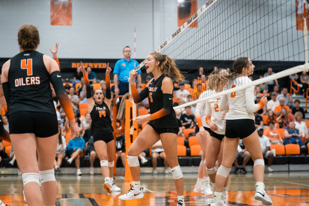 Kenzie Hoelscher Celebrating Point Vs Heidelberg