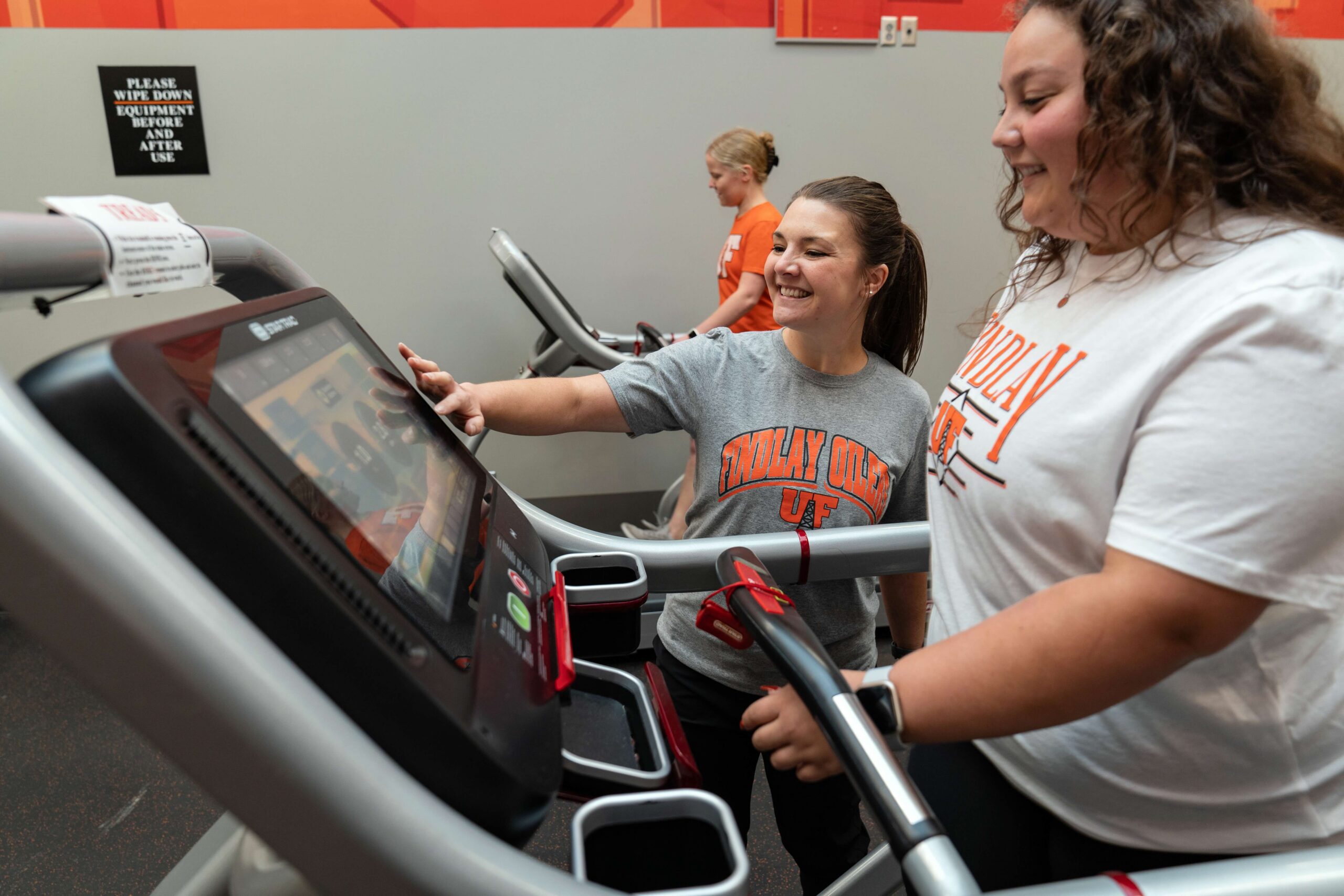 Students Using Treadmill