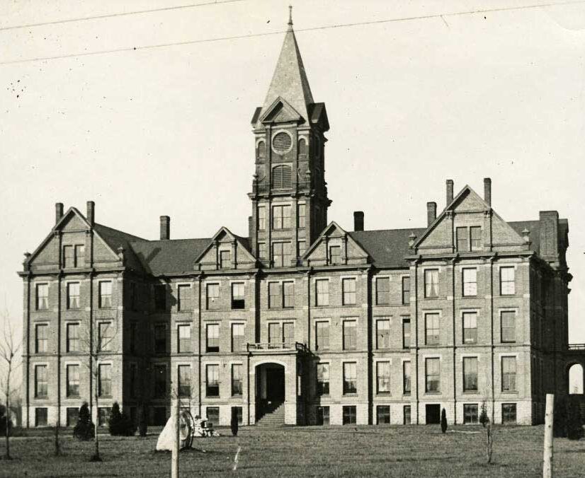 View Of Findlay College From Main Street About 1900