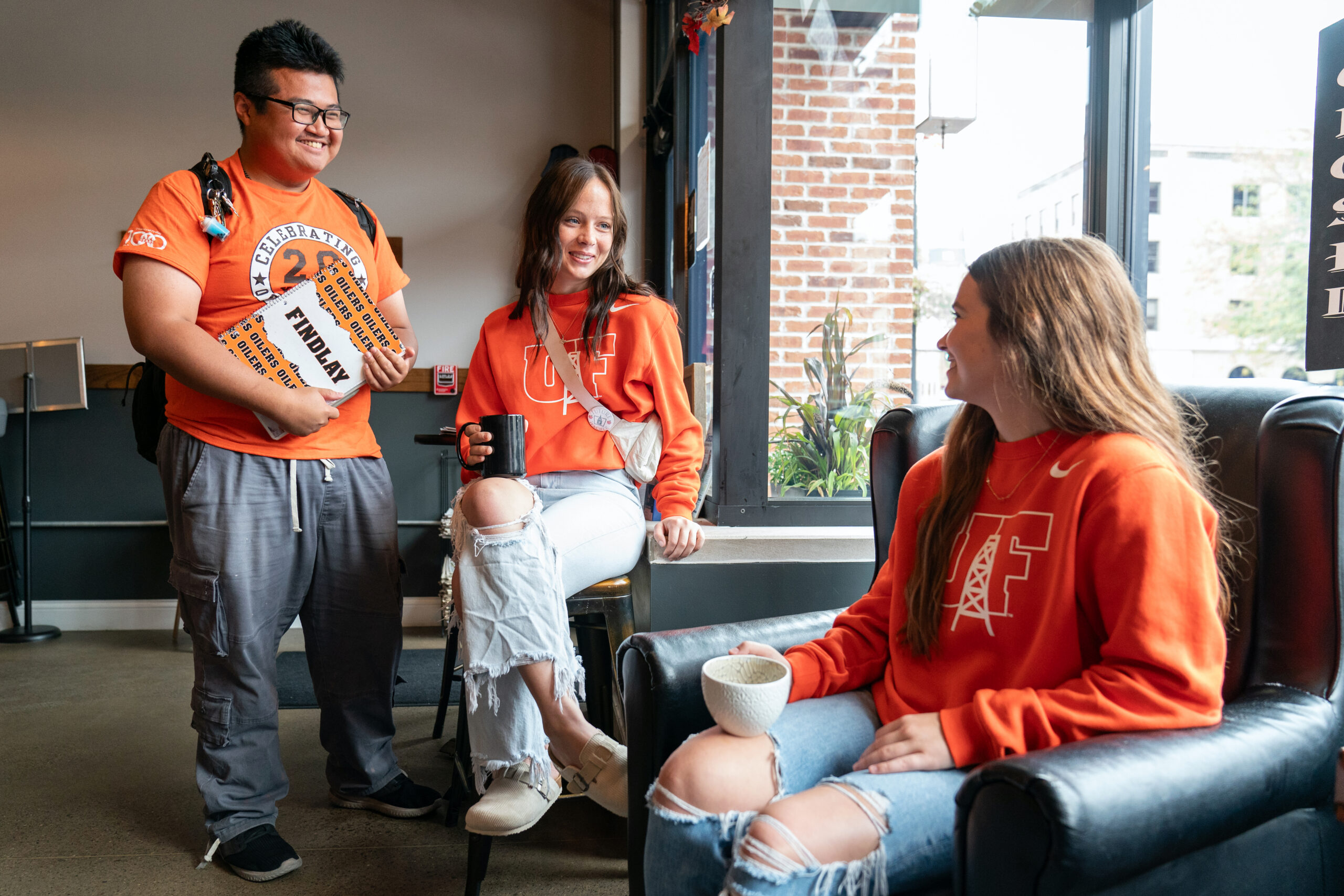 Students Relaxing in Lounge