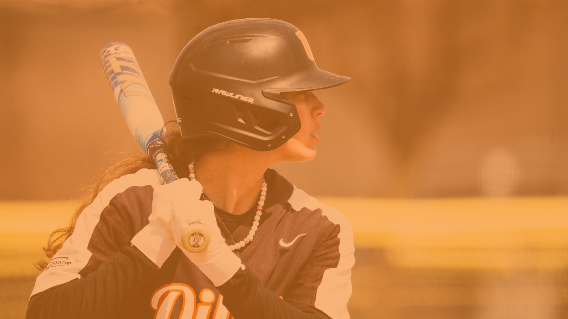 University of Findlay softball player preparing to bat